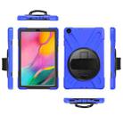 For Samsung Galaxy Tab A 10.1 (2019) T515 / T510 Shockproof Colorful Silicone + PC Protective Case with Holder & Shoulder Strap & Hand Strap(Blue) - 2