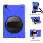 For Samsung Galaxy Tab A 10.1 (2019) T515 / T510 Shockproof Colorful Silicone + PC Protective Case with Holder & Shoulder Strap & Hand Strap(Blue) - 3