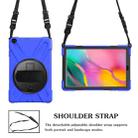 For Samsung Galaxy Tab A 10.1 (2019) T515 / T510 Shockproof Colorful Silicone + PC Protective Case with Holder & Shoulder Strap & Hand Strap(Blue) - 6