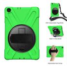 For Samsung Galaxy Tab A 10.1 (2019) T515 / T510 Shockproof Colorful Silicone + PC Protective Case with Holder & Shoulder Strap & Hand Strap(Green) - 3