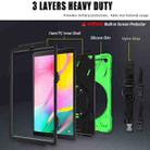 For Samsung Galaxy Tab A 10.1 (2019) T515 / T510 Shockproof Colorful Silicone + PC Protective Case with Holder & Shoulder Strap & Hand Strap(Green) - 5