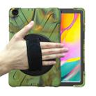 For Samsung Galaxy Tab A 10.1 (2019) T515 / T510 Shockproof Colorful Silicone + PC Protective Case with Holder & Shoulder Strap & Hand Strap(Camouflage) - 1
