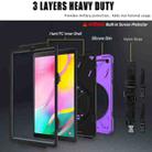 For Samsung Galaxy Tab A 10.1 (2019) T515 / T510 Shockproof Colorful Silicone + PC Protective Case with Holder & Shoulder Strap & Hand Strap(Purple) - 5