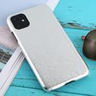 For iPhone 11 Snakeskin Texture Paste Skin PC Protective Case(Silver) - 1