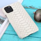 For iPhone 11 Pro Snakeskin Texture Paste Skin PC Protective Case(White) - 1