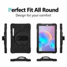 For Samsung Galaxy Tab S6 10.5 inch T860 / T865 Shockproof Colorful Silicone + PC Protective Case with Holder & Shoulder Strap & Hand Strap & Pen Slot(Black) - 2