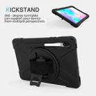 For Samsung Galaxy Tab S6 10.5 inch T860 / T865 Shockproof Colorful Silicone + PC Protective Case with Holder & Shoulder Strap & Hand Strap & Pen Slot(Black) - 5
