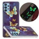 For Samsung Galaxy A32 4G Luminous TPU Protective Case(Double Butterflies) - 1