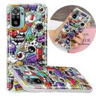 For Xiaomi Redmi Note 10 4G Luminous TPU Protective Case(Graffiti) - 1