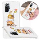 For Xiaomi Redmi Note 10 Pro Luminous TPU Protective Case(Cats) - 1