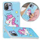 For Xiaomi Mi 11 Lite Luminous TPU Protective Case(Star Unicorn) - 1