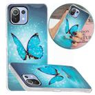 For Xiaomi Mi 11 Lite Luminous TPU Protective Case(Butterfly) - 1