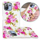 For Xiaomi Mi 11 Lite Luminous TPU Protective Case(Rose Flower) - 1