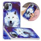 For Xiaomi Mi 11 Lite Luminous TPU Protective Case(Starry Sky Wolf) - 1