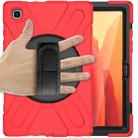For Samsung Galaxy Tab A7 10.4 2020 T500 / T505 Shockproof Colorful Silicone + PC Protective Case with Holder & Shoulder Strap & Hand Strap & Screen Protector(Red) - 2