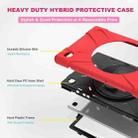 For Samsung Galaxy Tab A7 10.4 2020 T500 / T505 Shockproof Colorful Silicone + PC Protective Case with Holder & Shoulder Strap & Hand Strap & Screen Protector(Red) - 4