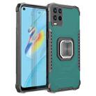 For OPPO A54 4G Fierce Warrior Series Armor All-inclusive Shockproof Aluminum Alloy + TPU Protective Case with Ring Holder(Green) - 1