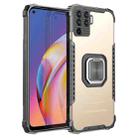 For OPPO A94 4G / Reno5 Lite / F19 Pro / Reno5 F Fierce Warrior Series Armor All-inclusive Shockproof Aluminum Alloy + TPU Protective Case with Ring Holder(Gold) - 1