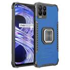 For OPPO Realme 8 Pro Fierce Warrior Series Armor All-inclusive Shockproof Aluminum Alloy + TPU Protective Case with Ring Holder(Blue) - 1