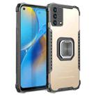 For OPPO A74 4G Fierce Warrior Series Armor All-inclusive Shockproof Aluminum Alloy + TPU Protective Case with Ring Holder(Gold) - 1