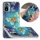 For Xiaomi Redmi Note 10 4G Electroplating TPU Protective Case(Butterflies) - 1