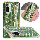 For Xiaomi Redmi Note 10 Pro Electroplating TPU Protective Case(Green Rhombus) - 1