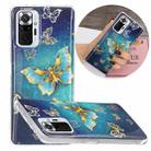 For Xiaomi Redmi Note 10 Pro Electroplating TPU Protective Case(Butterflies) - 1