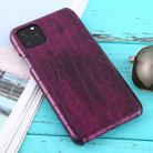 For iPhone 11 Pro Max Shockproof Crocodile Texture Protective Case(Purple) - 1