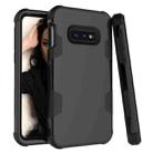 For Samsung Galaxy S10e Contrast Color Silicone + PC Shockproof Case(Black) - 1