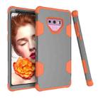 For Samsung Galaxy Note9 Contrast Color Silicone + PC Shockproof Case(Grey+Orange) - 1