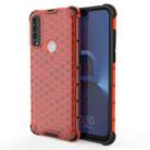 For Alcatel 1S (2020) Shockproof Honeycomb PC + TPU Case(Red) - 1