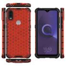 For Alcatel 1V (2020) Shockproof Honeycomb PC + TPU Case(Red) - 2