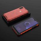 For Alcatel 1V (2020) Shockproof Honeycomb PC + TPU Case(Red) - 6