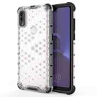 For Alcatel 1V (2020) Shockproof Honeycomb PC + TPU Case(White) - 1