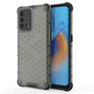 For OPPO A74 4G Shockproof Honeycomb PC + TPU Case(Black) - 1