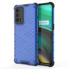 For OPPO Realme X7 Pro Ultra Shockproof Honeycomb PC + TPU Case(Blue) - 1