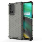 For OPPO Realme X7 Pro Ultra Shockproof Honeycomb PC + TPU Case(Black) - 1