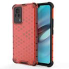 For vivo S9e Shockproof Honeycomb PC + TPU Case(Red) - 1