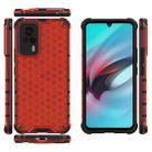 For vivo S9e Shockproof Honeycomb PC + TPU Case(Red) - 2