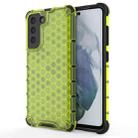 For Samsung Galaxy S21 FE Shockproof Honeycomb PC + TPU Case(Green) - 1