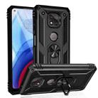For Motorola Moto G Power (2021) Shockproof TPU + PC Protective Case with 360 Degree Rotating Holder(Black) - 1
