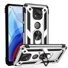 For Motorola Moto G Power (2021) Shockproof TPU + PC Protective Case with 360 Degree Rotating Holder(Silver) - 1