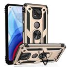 For Motorola Moto G Power (2021) Shockproof TPU + PC Protective Case with 360 Degree Rotating Holder(Gold) - 1