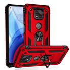 For Motorola Moto G Power (2021) Shockproof TPU + PC Protective Case with 360 Degree Rotating Holder(Red) - 1