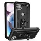 For Motorola Moto One 5G Ace Shockproof TPU + PC Protective Case with 360 Degree Rotating Holder(Black) - 1