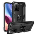 For Xiaomi Redmi K40 / K40 Pro Shockproof TPU + PC Protective Case with 360 Degree Rotating Holder(Black) - 1
