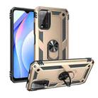 For Xiaomi Redmi Note 9 4G / 9T / 9 Power Shockproof TPU + PC Protective Case with 360 Degree Rotating Holder(Gold) - 1