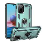 For Xiaomi Redmi Note 10 / Note 10S Shockproof TPU + PC Protective Case with 360 Degree Rotating Holder(Green) - 1