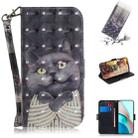 For Xiaomi Redmi Note 9T / 9 5G 3D Painted Pattern Magnetic Attraction Horizontal Flip Leather Case with Holder & Card Slot & Wallet & Lanyard(Embrace Cat) - 1