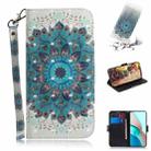 For Xiaomi Redmi Note 9T / 9 5G 3D Painted Pattern Magnetic Attraction Horizontal Flip Leather Case with Holder & Card Slot & Wallet & Lanyard(Peacock Wreath) - 1